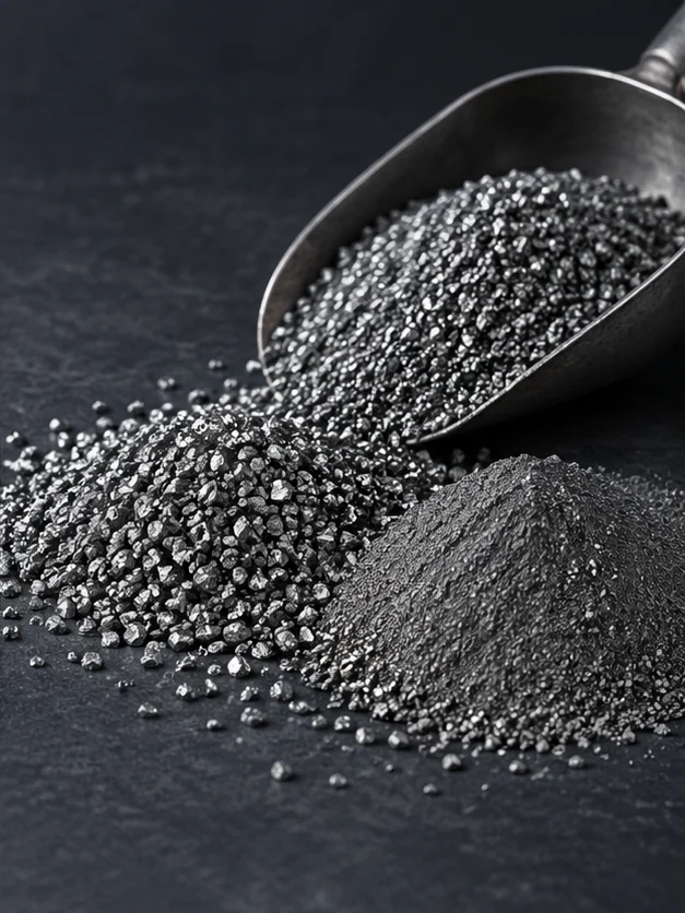 Representative atomised and milled ferro silicon material