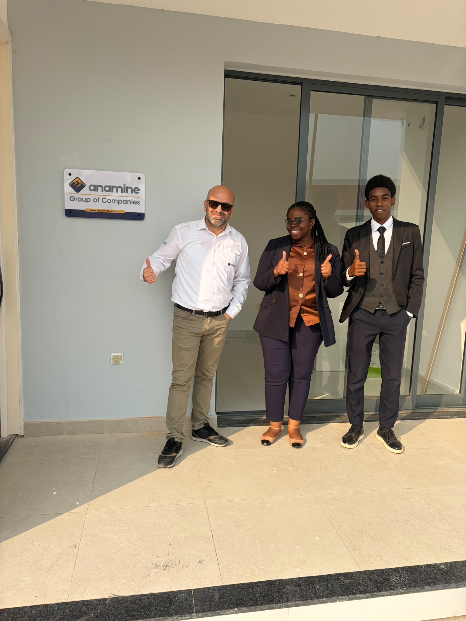 Anamine team at the Angola office