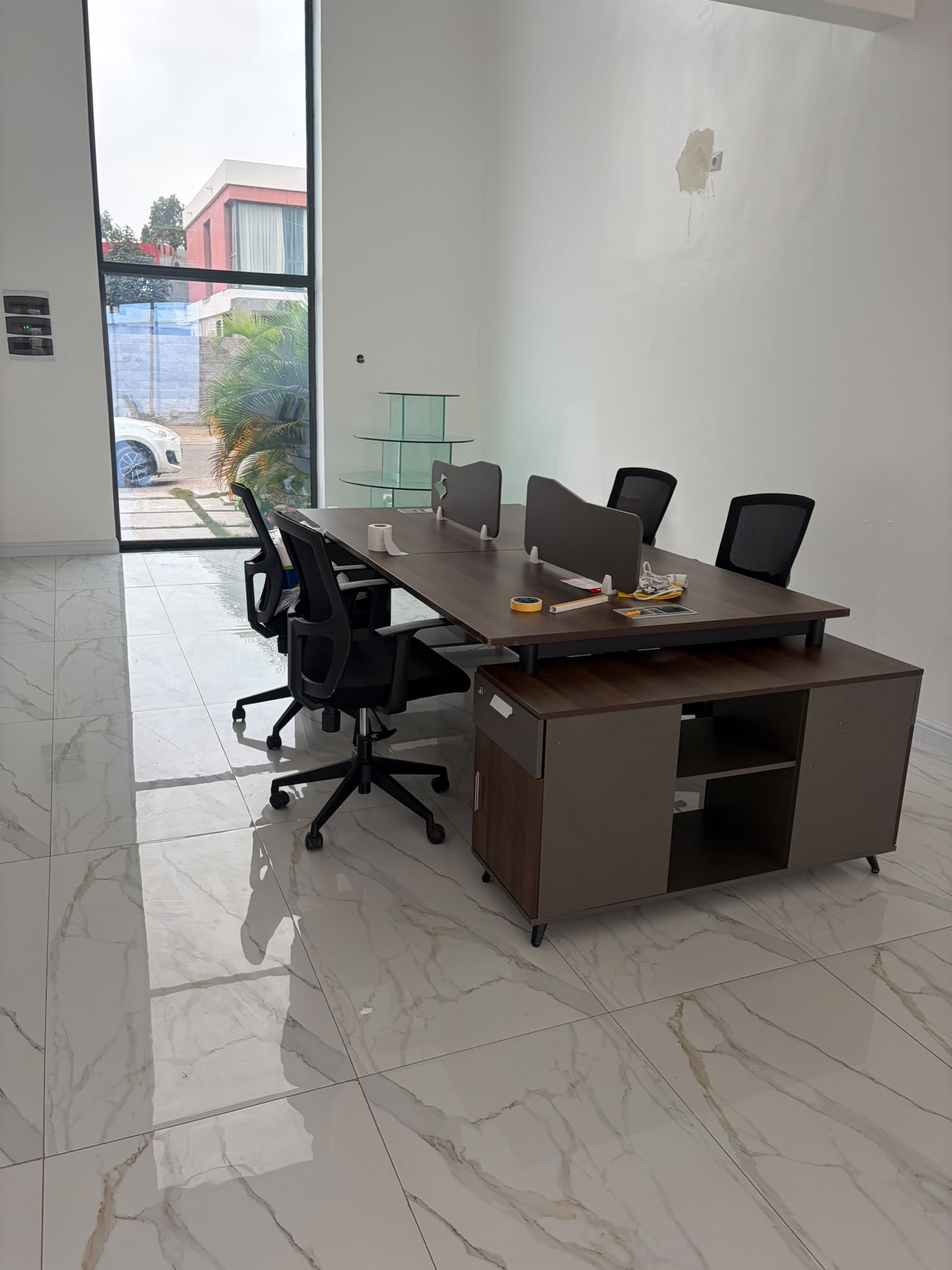 Workspace at Anamine Angola office