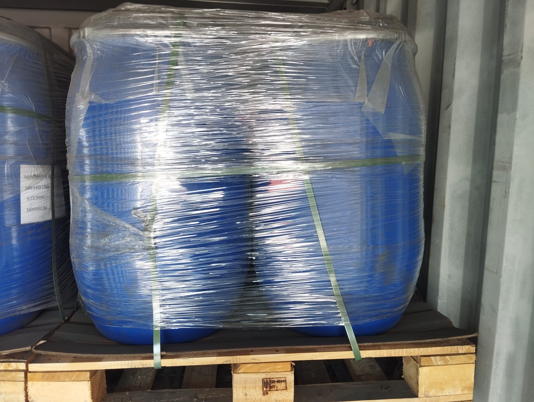 Secured ferro silicon shipment pallet