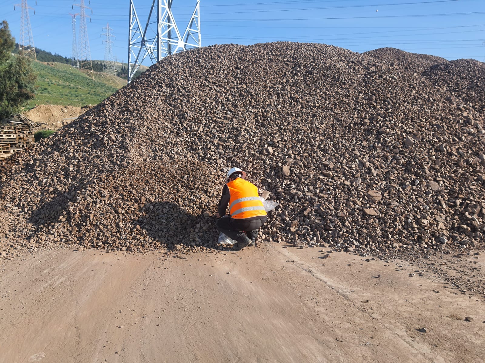 Bauxite stock for industrial supply